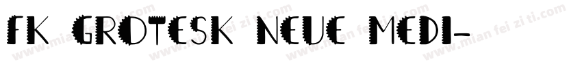 FK Grotesk Neue Medi字体转换